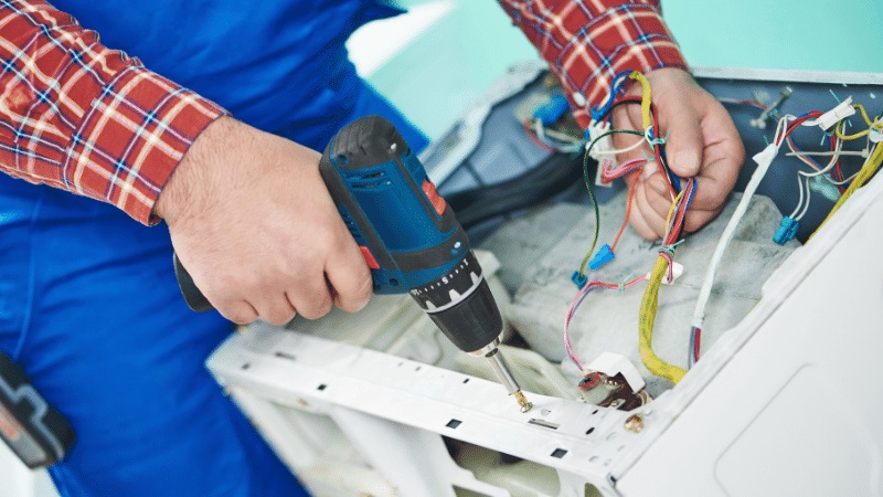 Sarıgöl Profilo Profilo çamaşır makinesi kart tamiri – Su almama arızası orijinal parça ile giderildi. - Teknik servis örneği